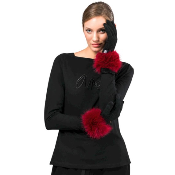 ANEKKE Luvas de Senhora em Malha Pretas | Ref. 280.41482-071