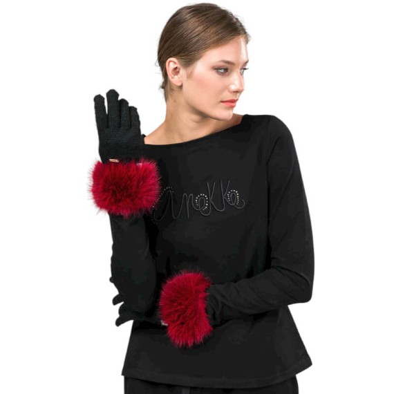 ANEKKE Luvas de Senhora em Malha Pretas | Ref. 280.41482-071