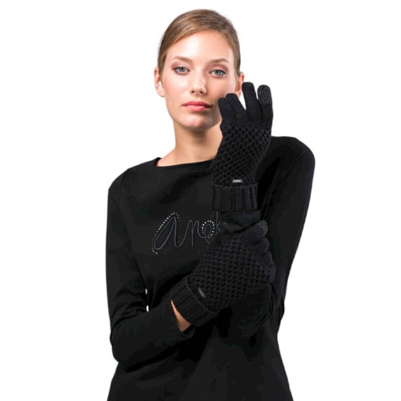 ANEKKE Luvas de Senhora em Malha Real Pretas | Ref. 280.41472-011
