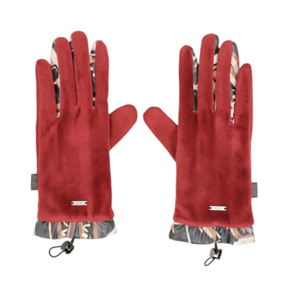 ANEKKE Luvas de Senhora em Veludo Mademoiselle Bordô | Ref. 280.41482-051