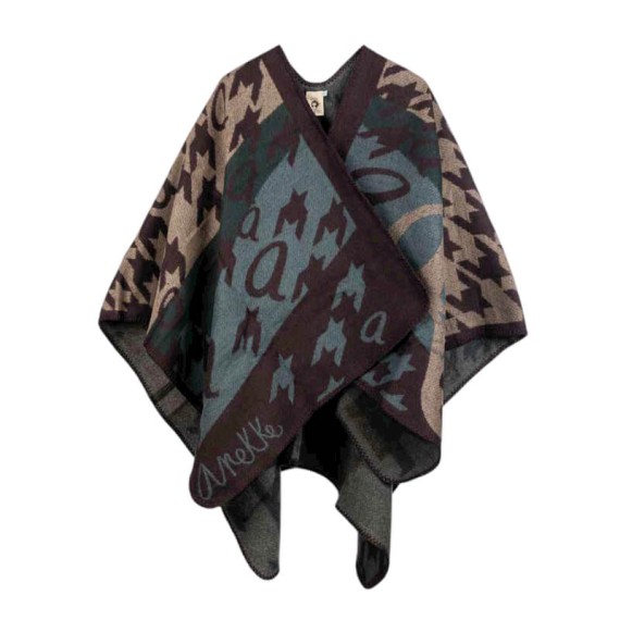 ANEKKE Poncho para Senhora Azul / Lilás | Ref. 280.41284-003