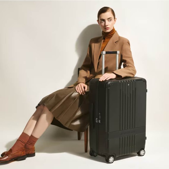 Mala de Viagem / Trolley Médio 67cm 4R MONTBLANC MY4810 Preta | Ref. 238.131961