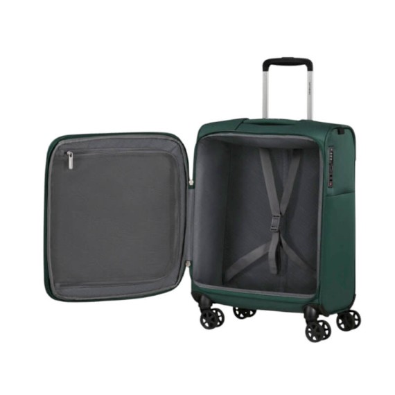 SAMSONITE Mala de Cabine 55cm 4R Exp. Base Breeze Verde Escuro | Ref. 92.154779-1259