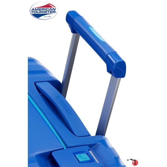 American Tourister Mala/Trolley de Cabine 55cm 4 Rodas Spinner LOCK' N' ROLL Azul | Ref. 9206G00311