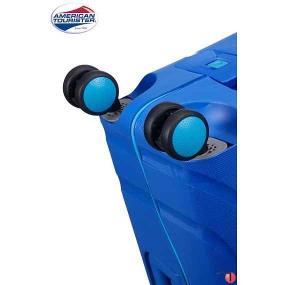 American Tourister Mala/Trolley de Cabine 55cm 4 Rodas Spinner LOCK' N' ROLL Azul | Ref. 9206G00311