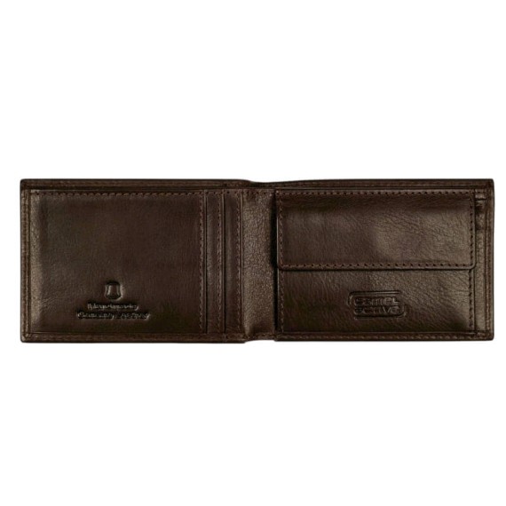 CAMEL ACTIVE Carteira Horizontal 3CC Slim Pine Castanha | Ref. 91.11873