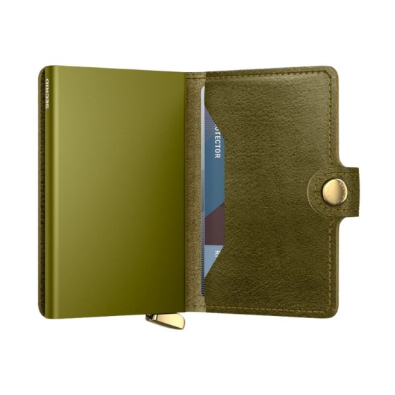 Carteira SECRID Premium Miniwallet Basco Olive + | Ref. 297.MBC-O+