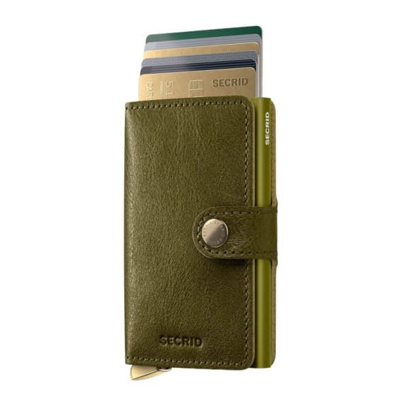 Carteira SECRID Premium Miniwallet Basco Olive + | Ref. 297.MBC-O+