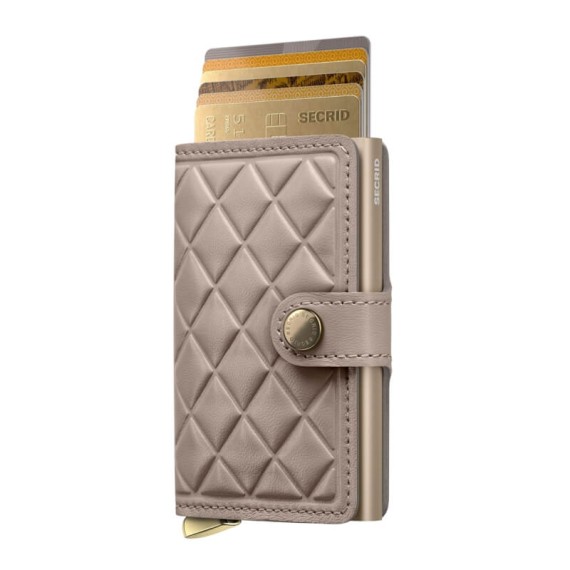 Carteira SECRID Premium Miniwallet Emboss Diamond Chalk + | Ref. 297.MED-C+