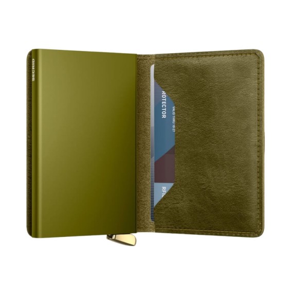 Carteira SECRID Premium Slimwallet Basco Olive + | Ref. 297.SBC-O+