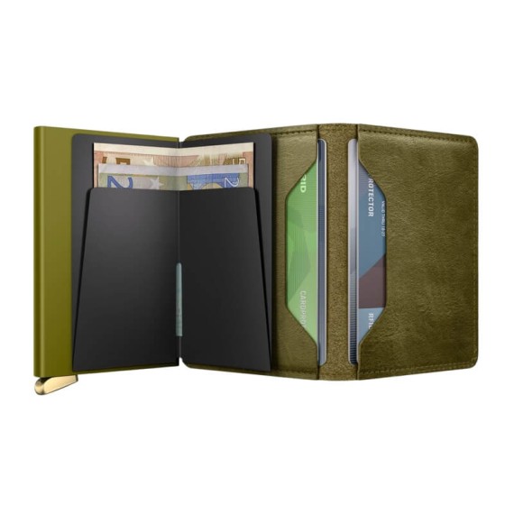 Carteira SECRID Premium Slimwallet Basco Olive + | Ref. 297.SBC-O+