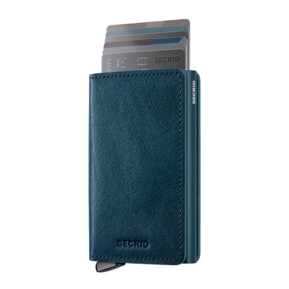 Carteira SECRID Premium Slimwallet Basco Teal + | Ref. 297.SBC-T+