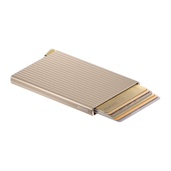 SECRID Porta-Cartões Premium Cardprotector Fluted Cashmere+ | Ref. 297.CFI-C