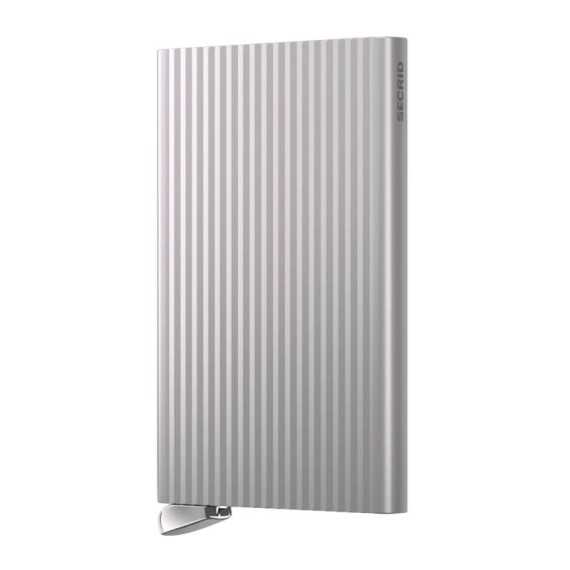 SECRID Porta-Cartões Premium Cardprotector Fluted Sliver+ | Ref. 297.CFI-S