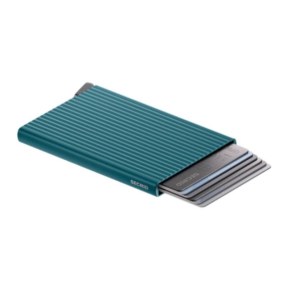 SECRID Porta-Cartões Premium Cardprotector Fluted Teal+ | Ref. 297.CFI-T