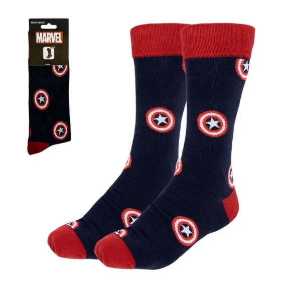 Meias Estampadas MARVEL - Nº 38/45 Azul Escuro | Ref. 299.2900002538