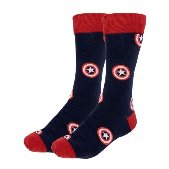 Meias Estampadas MARVEL - Nº 38/45 Azul Escuro | Ref. 299.2900002538