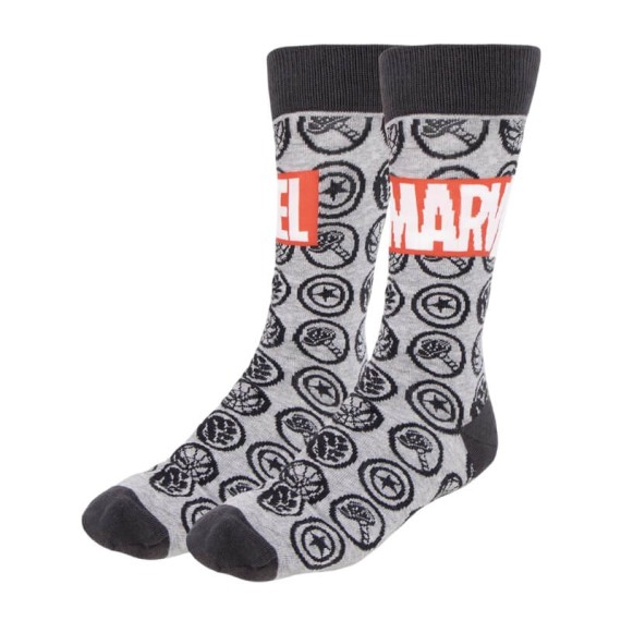 Meias Estampadas MARVEL - Nº 38/45 2900002539 Cinza | Ref. 299.2900002539