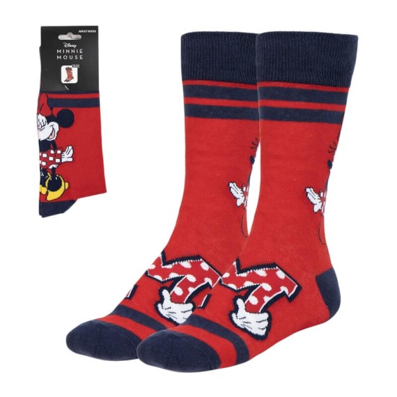 Meias Estampadas MINNIE - Nº 36/43 Vermelho/Azul | Ref. 2900002430