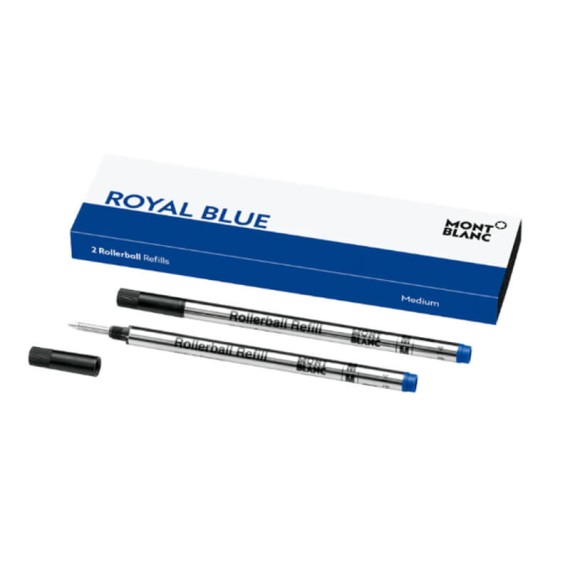 Pack 2 Recargas Rollerball (M) MONTBLANC Royal Blue | Ref. 238.128233
