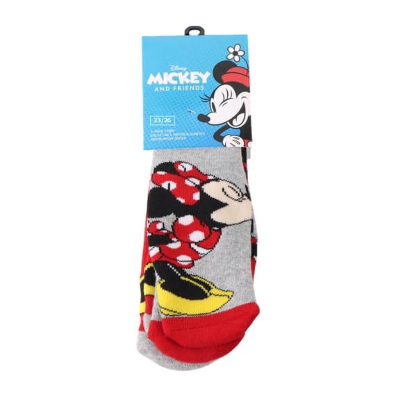 Pack 2 Pares de Meias Antiderrapantes MINNIE - Nº 23/26 Vermelho | Ref. 2900002975S