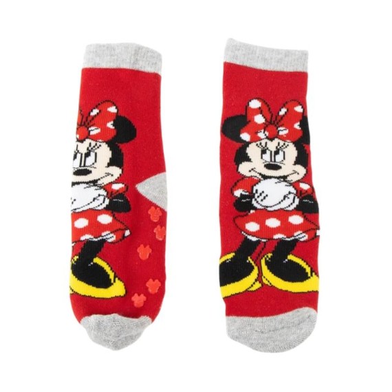 Pack 2 Pares de Meias Antiderrapantes MINNIE - Nº 27/30 Vermelho | Ref. 299.2900002975