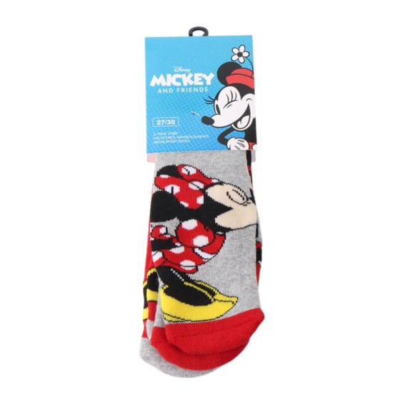 Pack 2 Pares de Meias Antiderrapantes MINNIE - Nº 27/30 Vermelho | Ref. 299.2900002975