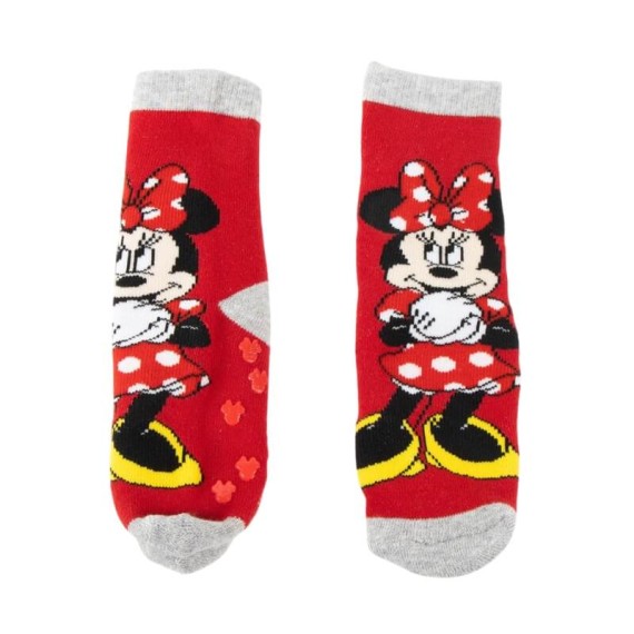 Pack 2 Pares de Meias Antiderrapantes MINNIE - Nº 31/34 Vermelho | Ref. 2900002974L