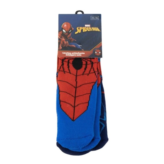 Pack 2 Pares de Meias Antiderrapantes SPIDERMAN - Nº 23/26 Azul/Vermelho | Ref. 299.2900002977S