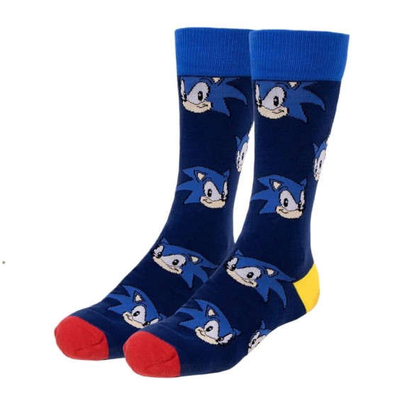 Pack de 3 Meias Estampadas SONIC - 35/41 Azul | Ref. 299.2900001945