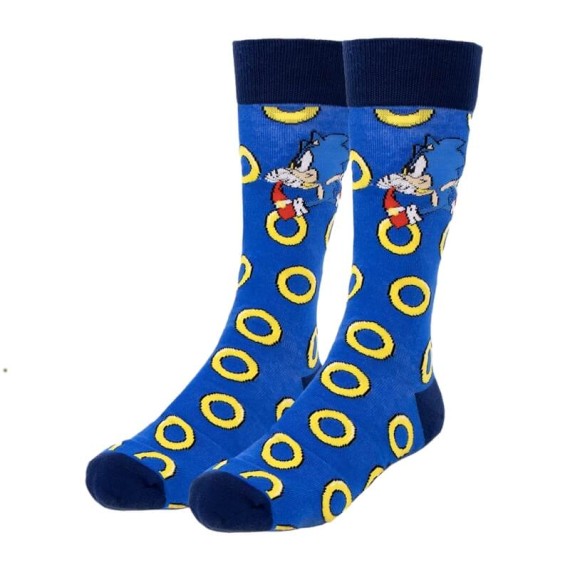 Pack de 3 Meias Estampadas SONIC - 35/41 Azul | Ref. 299.2900001945