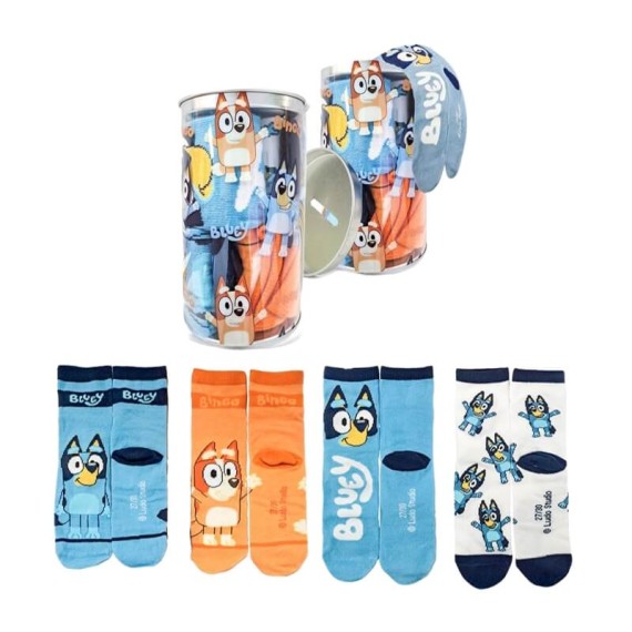 Pack 4 Pares de Meias Estampadas BLUEY - Nº 23/26 Multicolor | Ref. 299.2900002668
