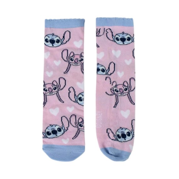Pack 4 Pares de Meias Estampadas STITCH - Nº 27/30 Azul/Rosa | Ref. 299.2900002308S