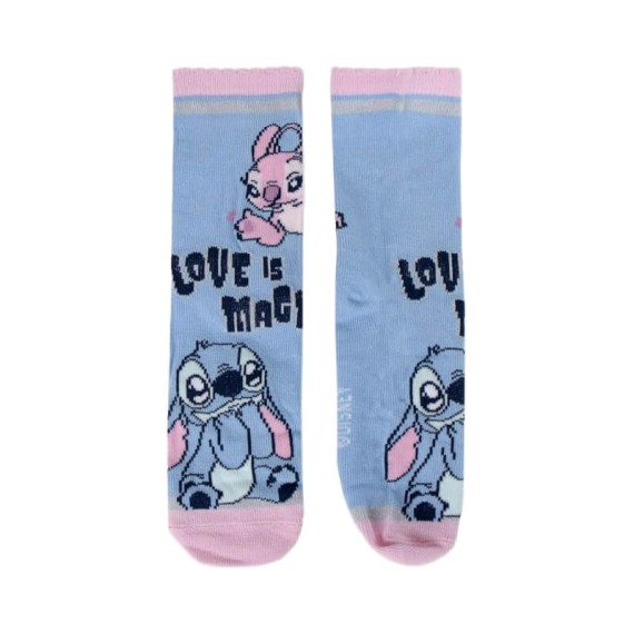 Pack 4 Pares de Meias Estampadas STITCH - Nº 27/30 Azul/Rosa | Ref. 299.2900002308S
