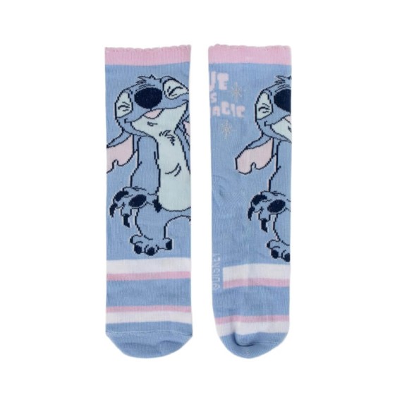 Pack 4 Pares de Meias Estampadas STITCH - Nº 31/34 Azul/Rosa | Ref. 299.2900002308M
