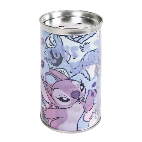 4 Pares de Meias Estampadas STITCH - Nº 35/38 Azul/Rosa | Ref. 299.2900002308L