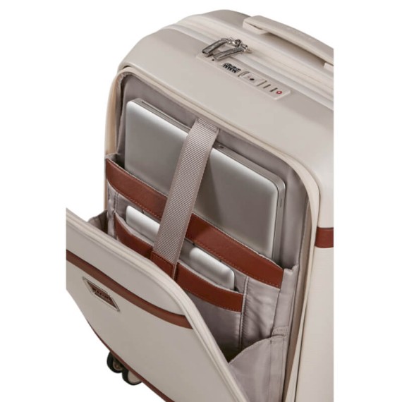 SAMSONITE Mala de Cabine 55cm 4R Exp Image Easy Access Marfim | Ref. 92.154691-1451