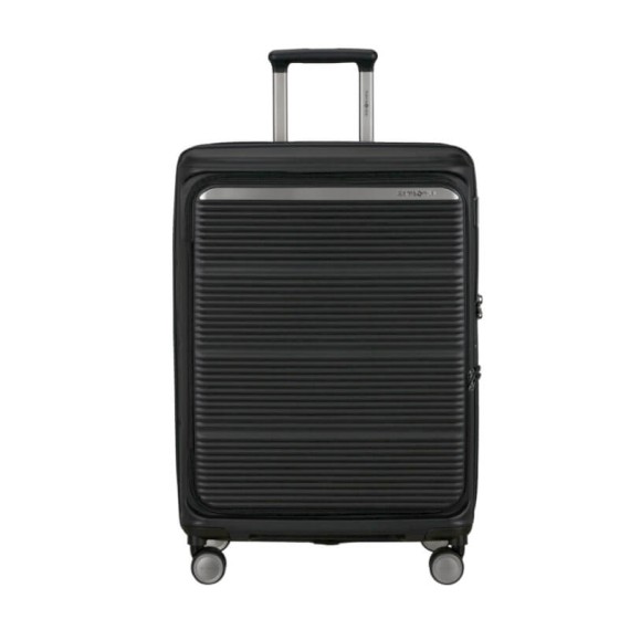 SAMSONITE Mala de Viagem Média 67cm 4R Exp Paralux Preta | Ref. 92.156525-1041