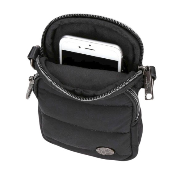Bolsa de Tiracolo Porta Telemóvel PEPE JEANS Aura Preta | Ref. 186.7215241