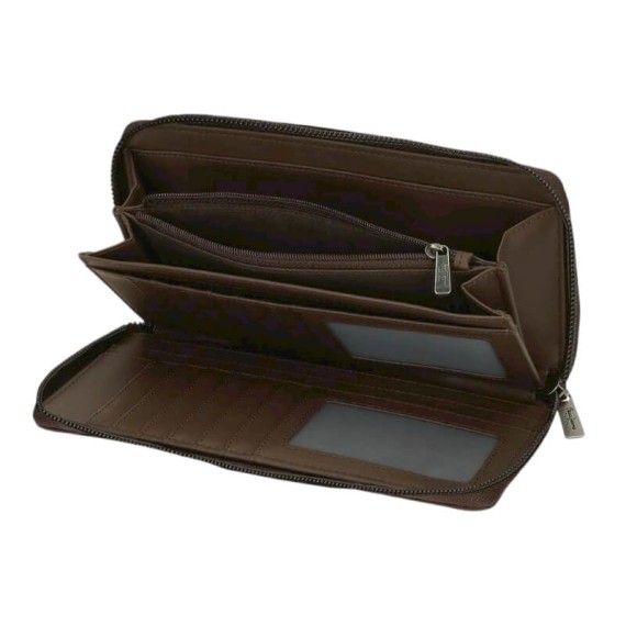 Carteira de Senhora Grande PEPE JEANS Natalie Castanha | Ref. 186.7228542