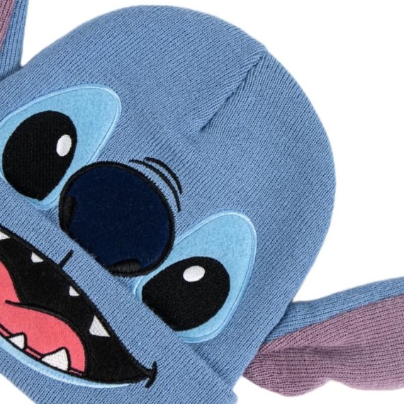 Conjunto Gorro e Luvas STITCH Azul | Ref. 299.2200010574
