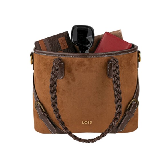 Mala de Mão c/ Tiracolo LOIS Alhambra Castanha | Ref. 237.32754101