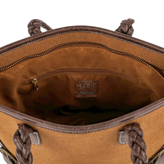 Mala de Mão c/ Tiracolo LOIS Alhambra Castanha | Ref. 237.32754101