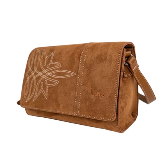 Mala de Tiracolo c/ Pala LOIS Deerfield Castanha | Ref. 237.32767801