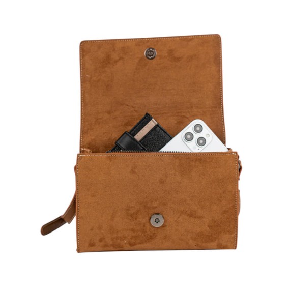 Mala de Tiracolo c/ Pala LOIS Deerfield Castanha | Ref. 237.32767801