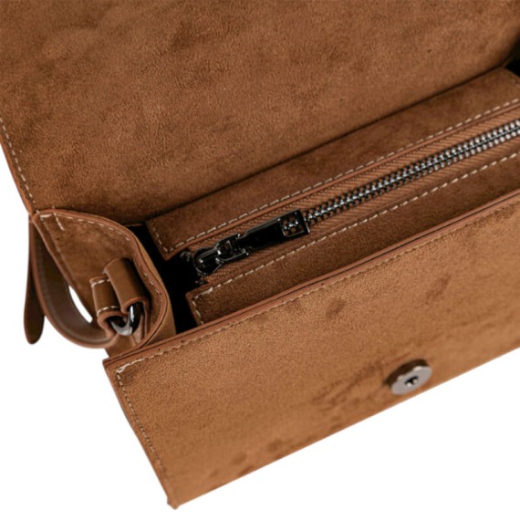 Mala de Tiracolo c/ Pala LOIS Deerfield Castanha | Ref. 237.32767801