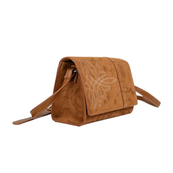 Mala de Tiracolo c/ Pala LOIS Deerfield Castanha | Ref. 237.32767801