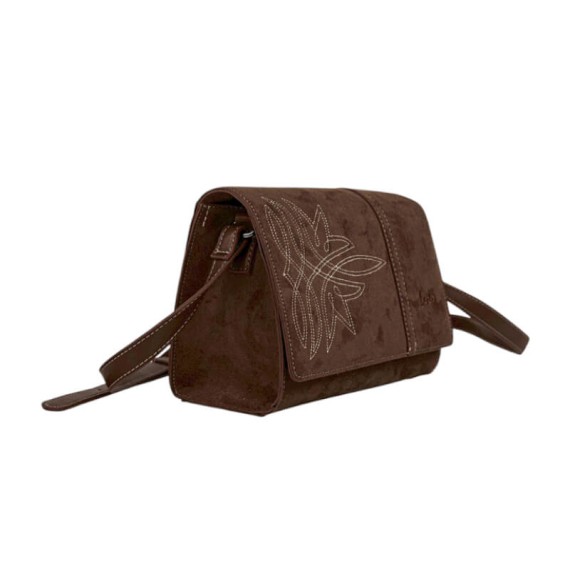 Mala de Tiracolo c/ Pala LOIS Deerfield Castanho Escuro | Ref. 237.32767804