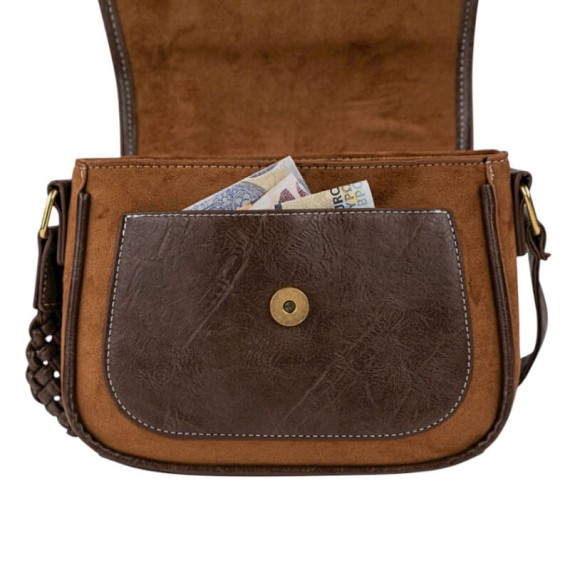 Mala de Tiracolo LOIS Alhambra Castanha | Ref. 237.32758501