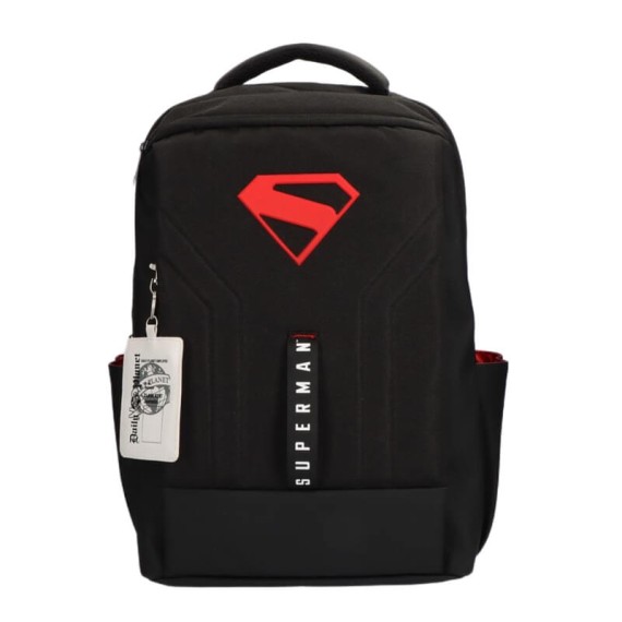 Mochila Casual de Viagem 44cm SUPERMAN Preta | Ref. 299.2100006206